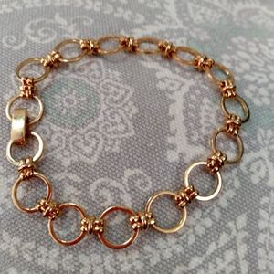 6' goldtone ringed bracelet